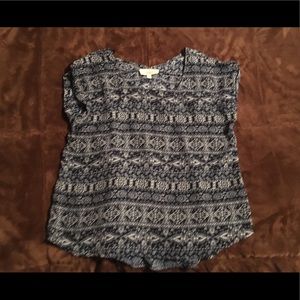 Tribal print top